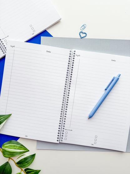 Cahier de Notes Bleuette