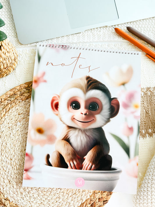 Cahier de Notes Singe