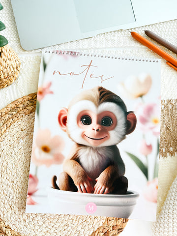 Cahier de Notes Singe