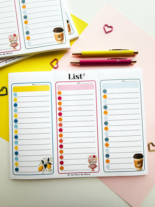 Bloc-notes List³