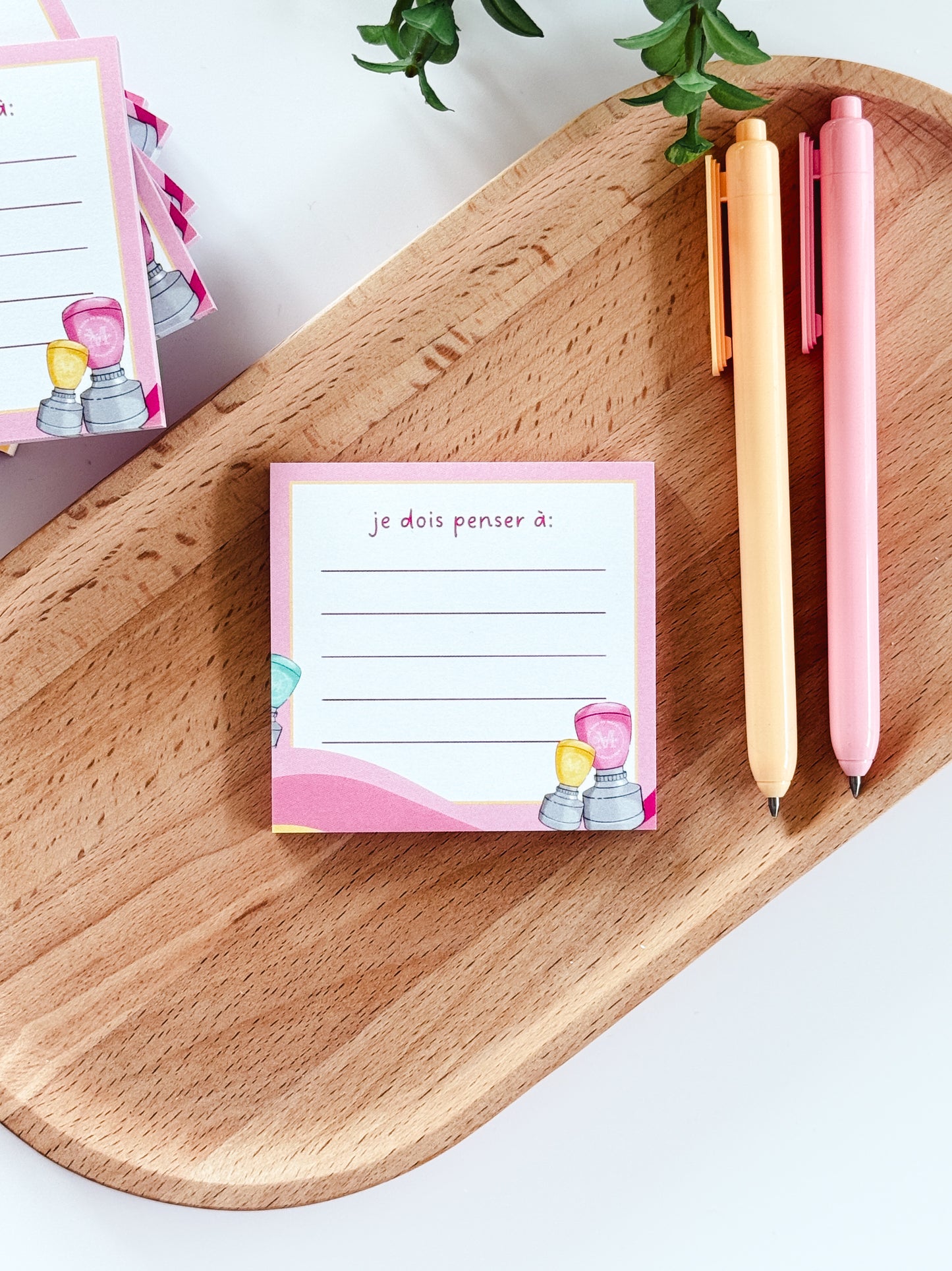 post-it rose pâle