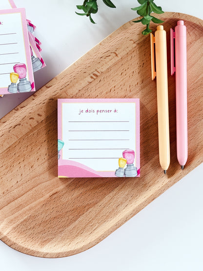 post-it rose pâle