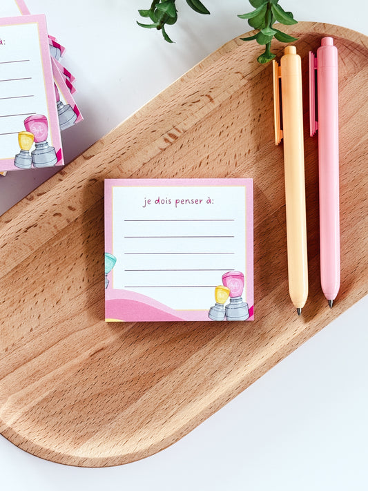 post-it rose pâle
