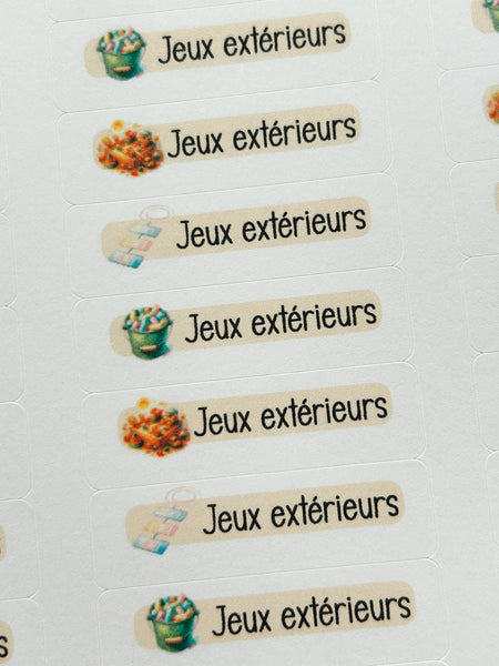 Enseignant.e, Jeux Extérieurs