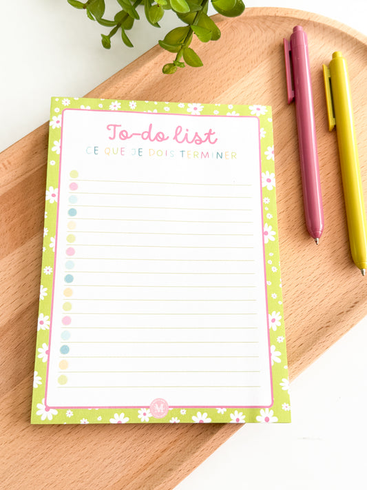 Bloc-notes "Marguerites"