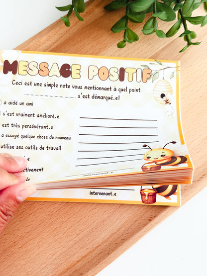 Message Positif Abeille