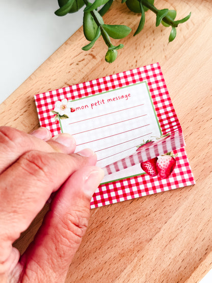 post-it "Fraises picnic"