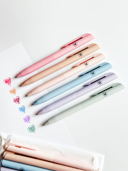 Stylos gel à encres pastel