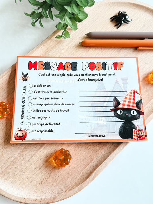 Message Positif Halloween