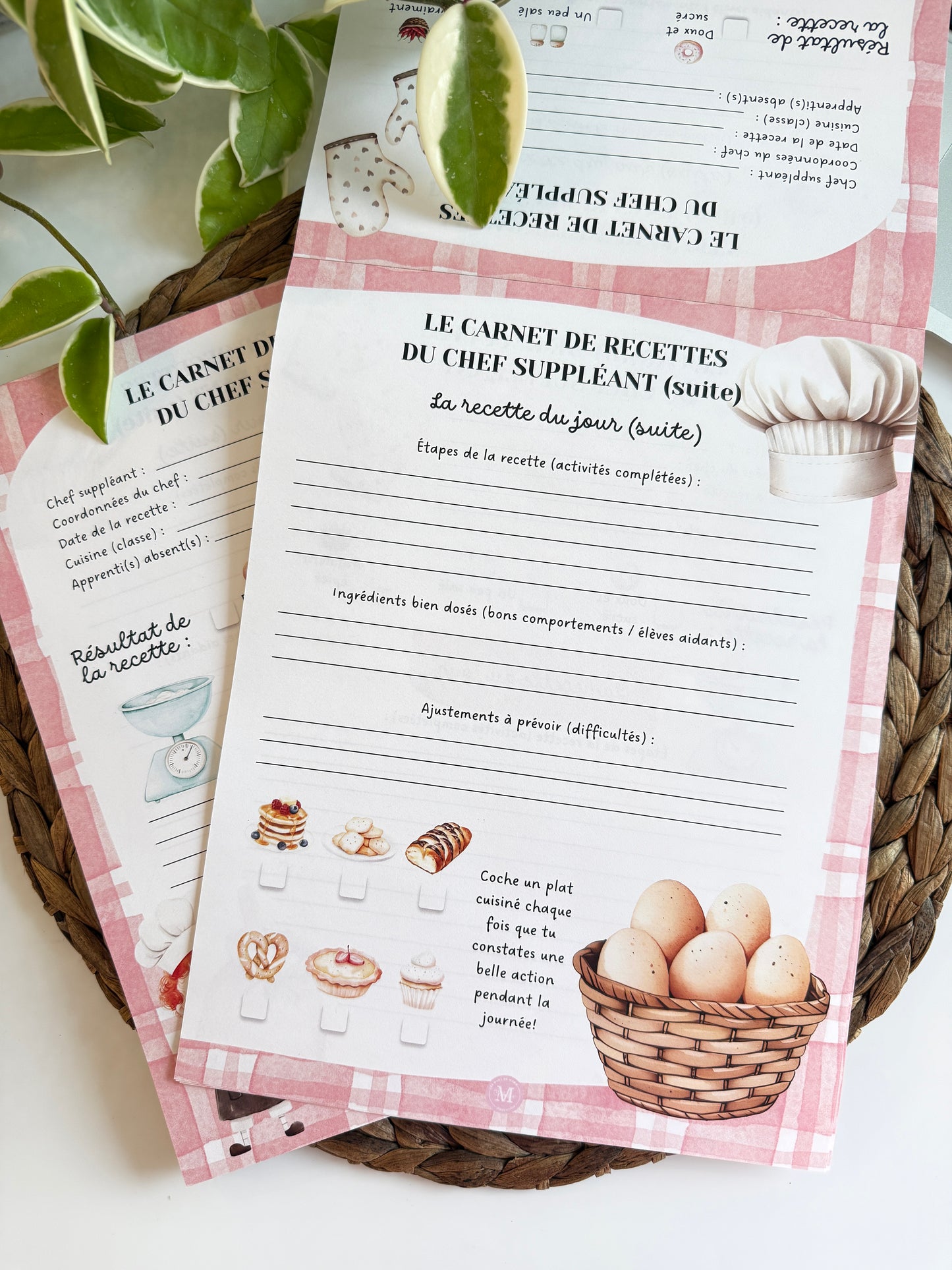 Rapports Suppléance "Chef cuisinier"