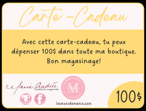 CARTE-CADEAU 100$