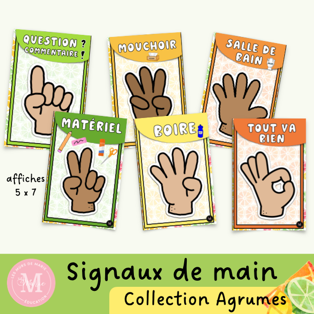 Signaux de la Main *Collection Agrumes*