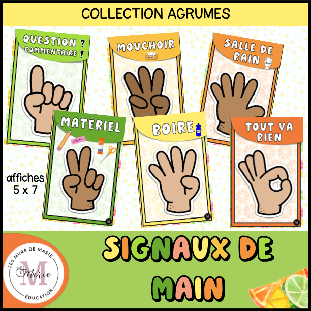 Signaux de la Main *Collection Agrumes*