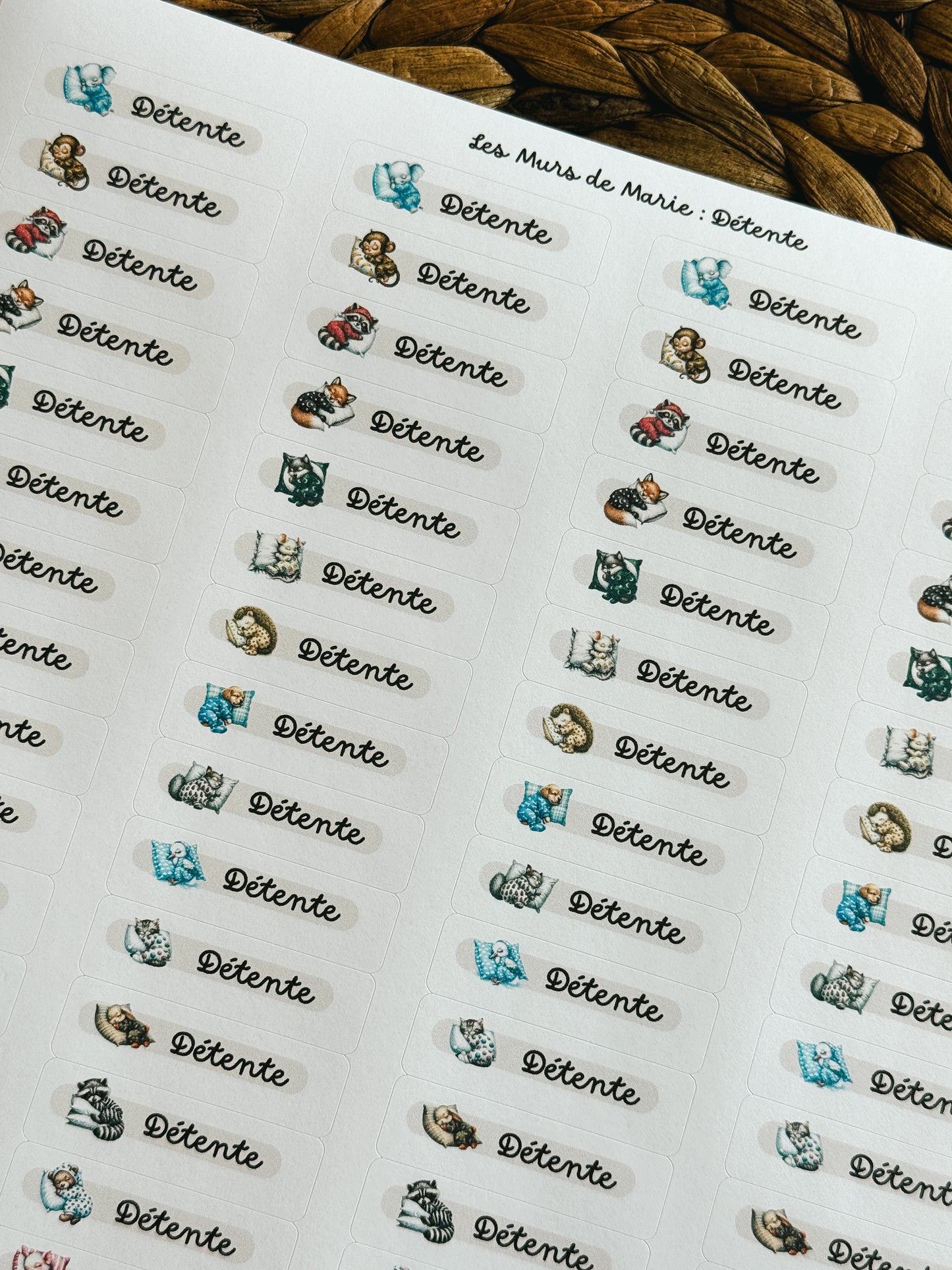 Étiquettes Détente