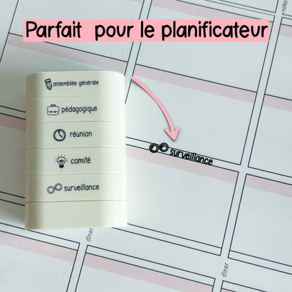Étampe 5 en 1 "TÂCHES"