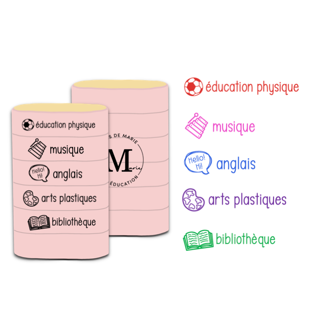 Étampe 5 en 1 "SPÉCIALITÉS" musique