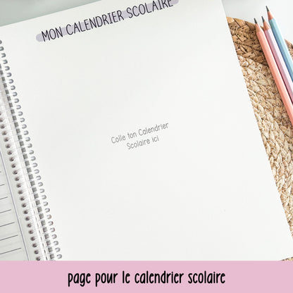 agenda SECRÉTAIRE 2025-2026 CAFÉ LATTÉ