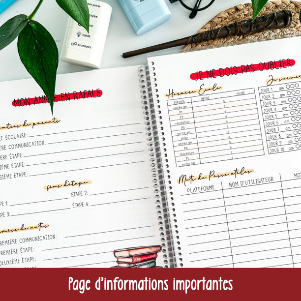 agenda ENSEIGNANTS 2025-2026 MAGIE