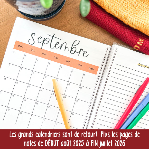 agenda ENSEIGNANTS 2025-2026 MAGIE