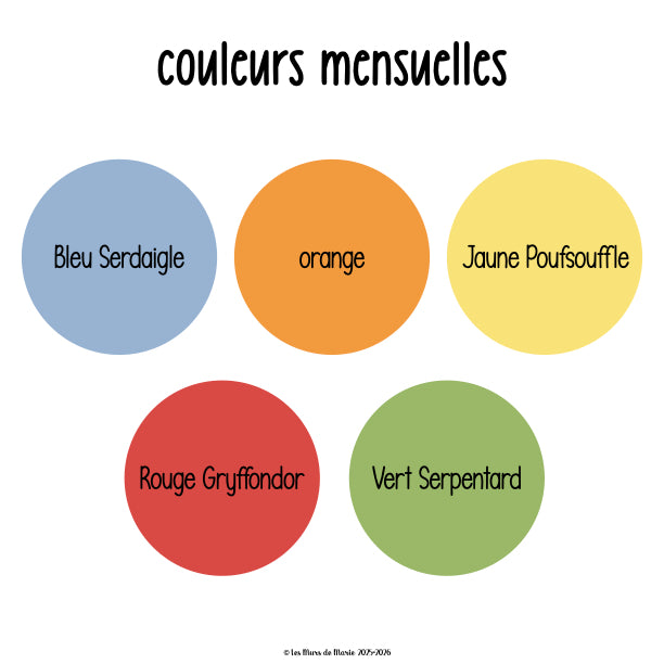 agenda ENSEIGNANTS 2025-2026 MAGIE