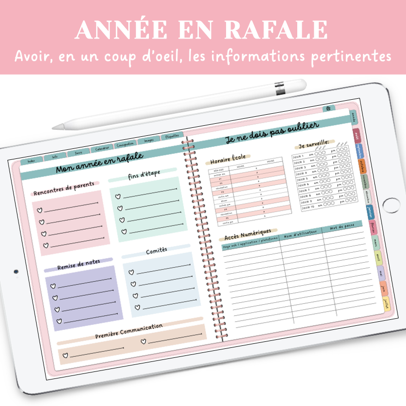 Agenda numérique 2026-2027