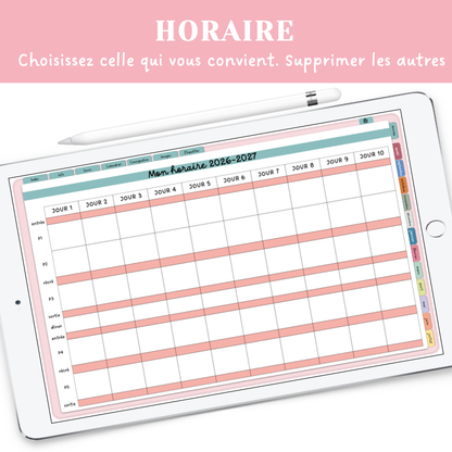 Agenda numérique 2026-2027
