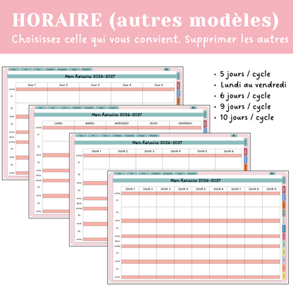 Agenda numérique 2026-2027