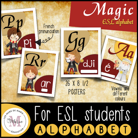 MAGIC THEME ALPHABET - CLASSROOM DECOR