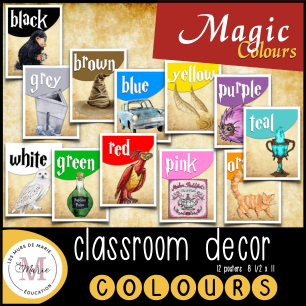 MAGIC THEME COLOURS - CLASSROOM DECOR