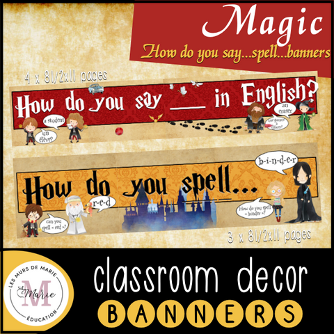 MAGIC THEME BANNERS - CLASSROOM DECOR