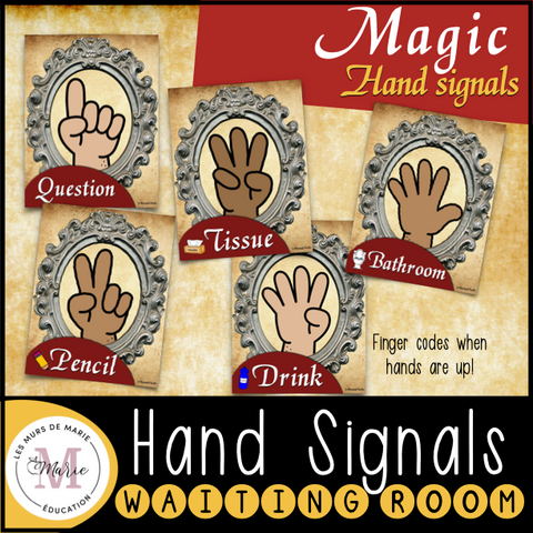 MAGIC THEME HAND SIGNALS - CLASSROOM DECOR