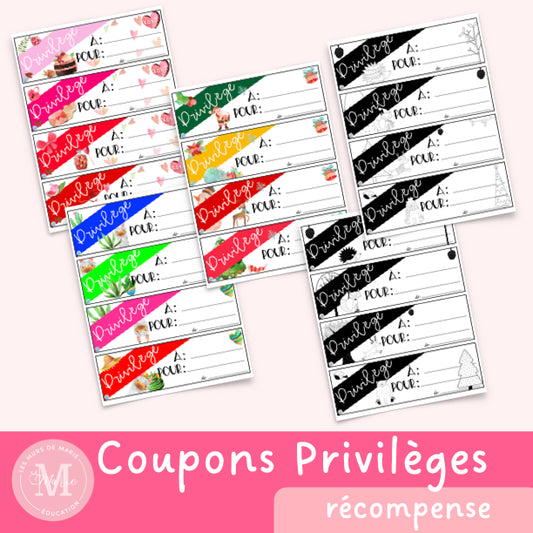 Coupons privilèges