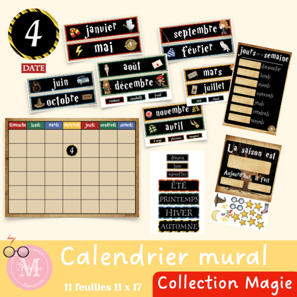 Calendrier mural *collection Magie*