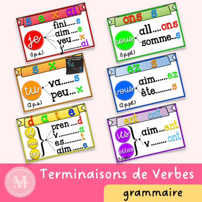 Terminaisons de verbes