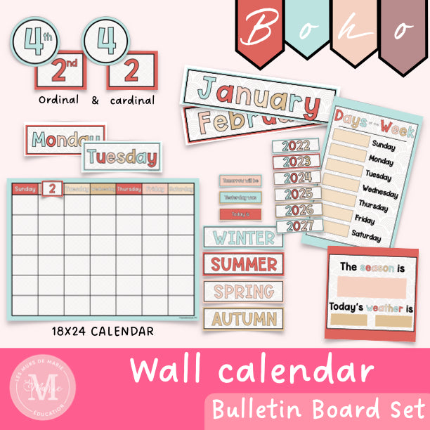Wall calendar *Boho collection*