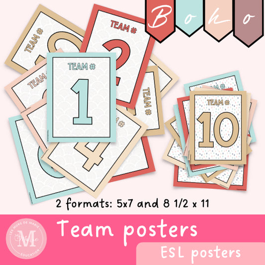 Team posters *Boho collection*
