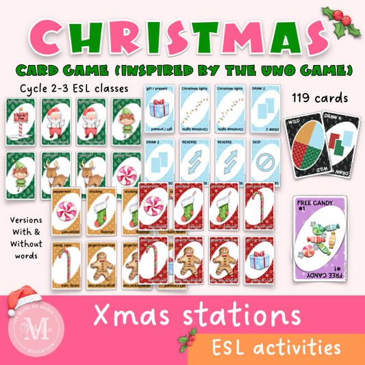 Christmas card game to print yourself
