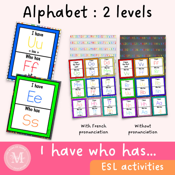 I have...who has... game: alphabet