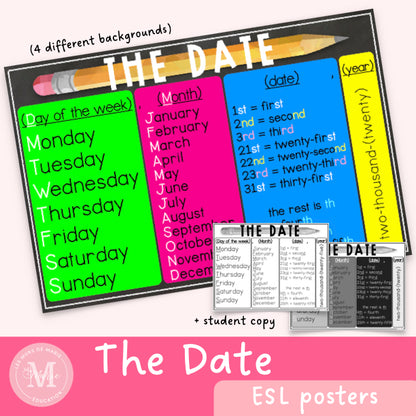 The date in English