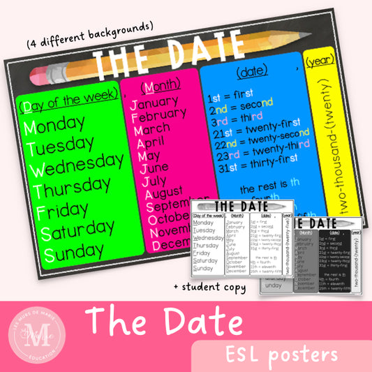 The date in English