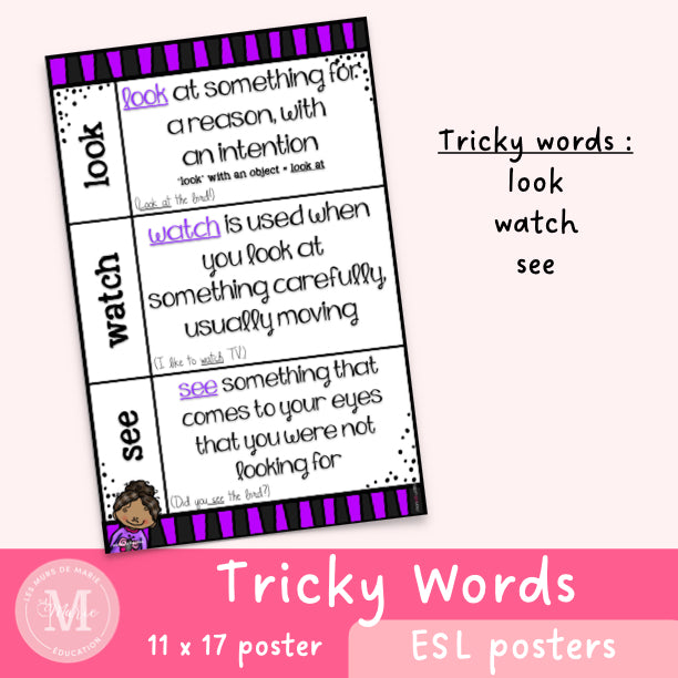 Tricky words look / watch / see