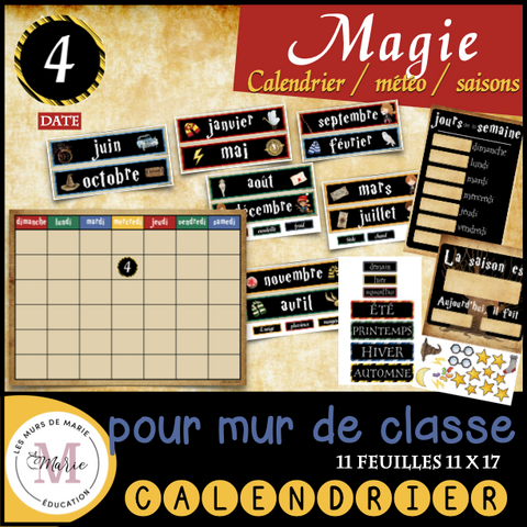 Calendrier mural *collection Magie*