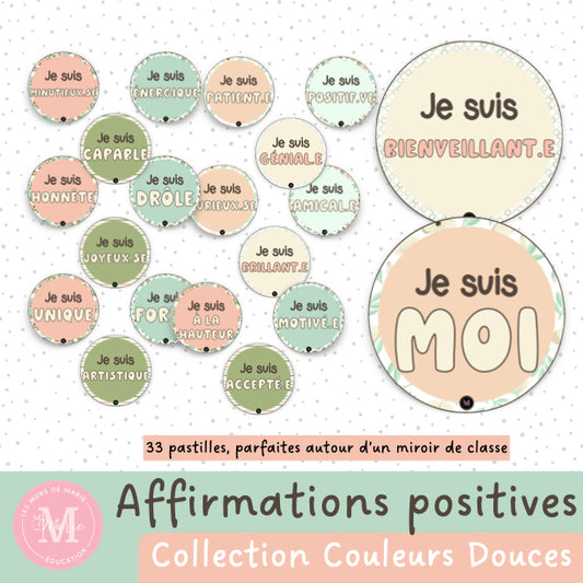 Affirmations Positives *Collection Couleurs Douces*