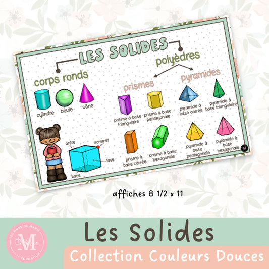Les Solides *Collection Couleurs Douces*