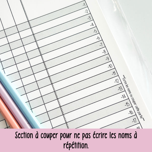 agenda PRÉSCOLAIRE 2025-2026 CAFÉ LATTÉ