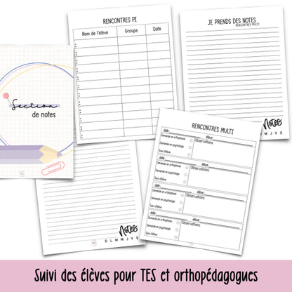 agenda ORTHO / T.E.S. 2025-2026 PARESSEUX