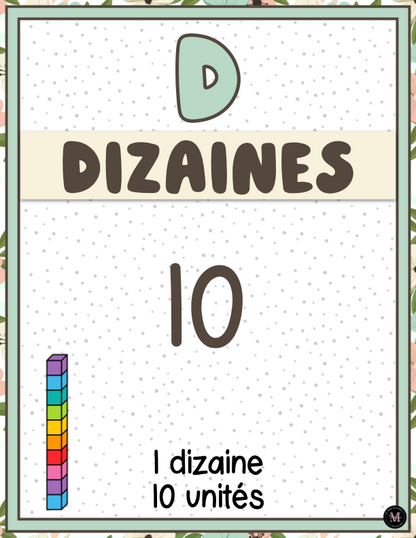 Tableau de Numération, 2e cycle *Collection Couleurs Douces*