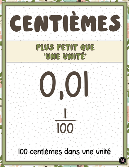 Tableau de Numération, 2e cycle *Collection Couleurs Douces*