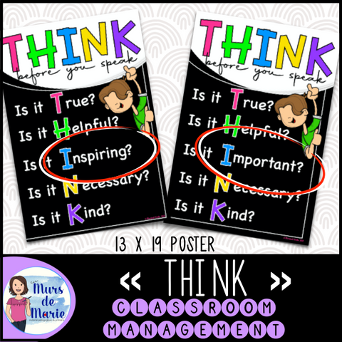 THINK POSTERS (2 VERSIONS)