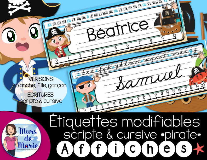 ÉTIQUETTES DE BUREAUX MODIFIABLES (22 MODÈLES)